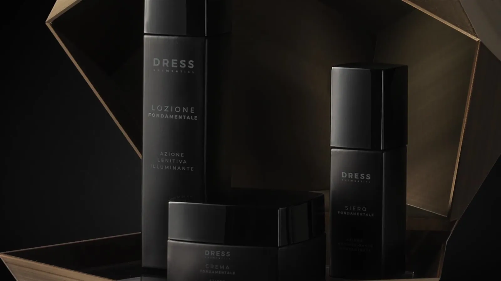 DRESS Cosmeetics essential skincare collection from Milan