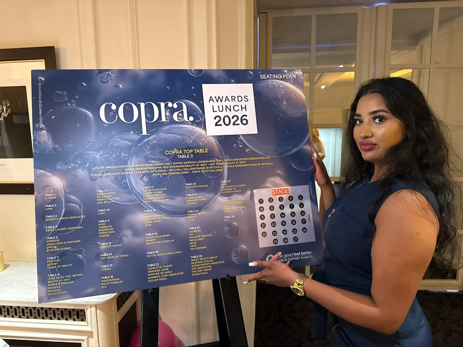 COPRA Awards Lunch 2026 seating plan