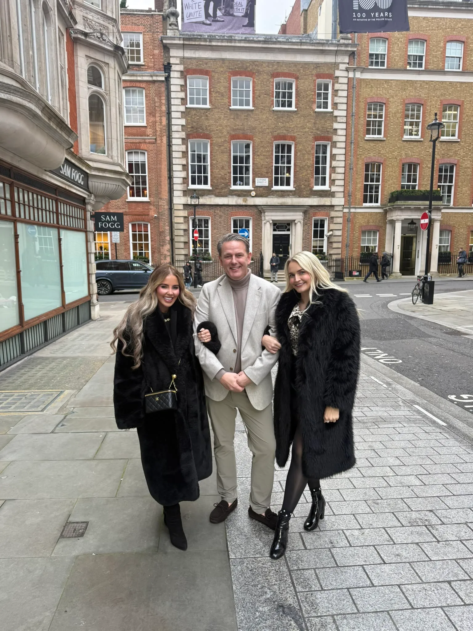 Kirk Thomason with partners in London